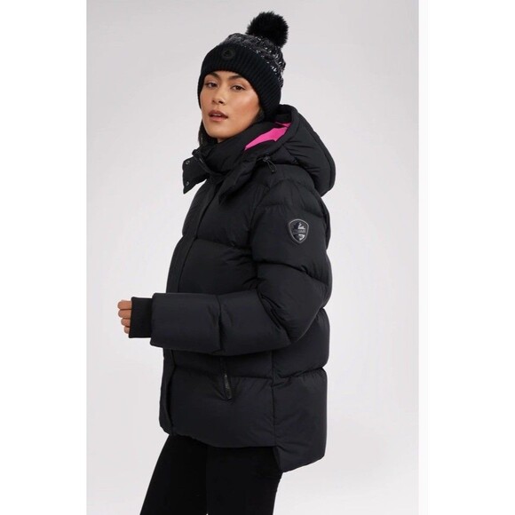 PAJAR Woman Adhara Boxy 80% DOWN Puffer Jacket Pink Lined XS NWOT $529 - Picture 4 of 16